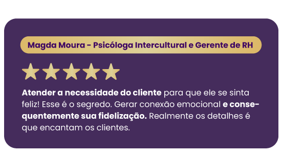 Depoimento de cliente sobre o treinamento Magia dos Detalhes — 4