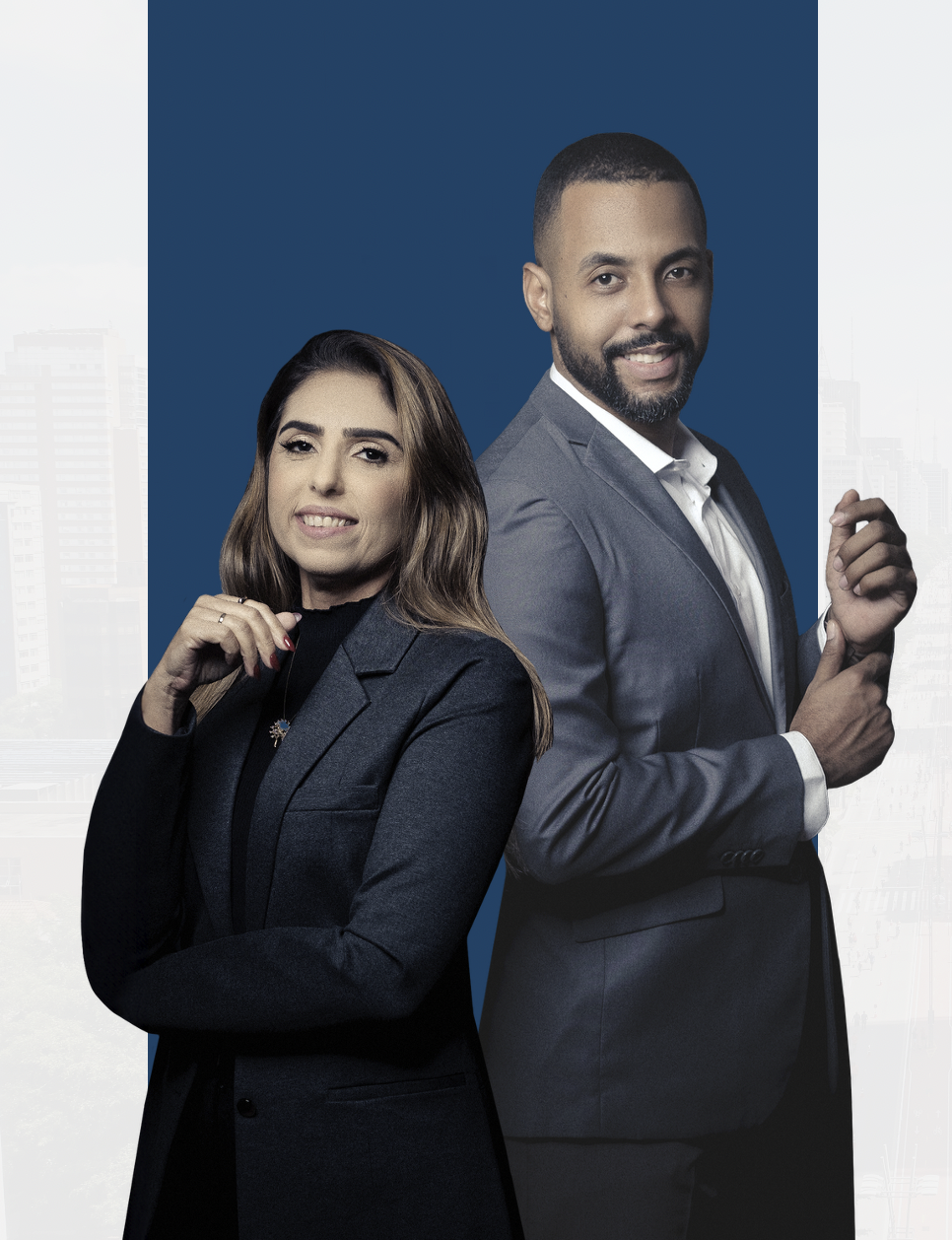 Flávia Santos Lima e João Lima, sócios da AponteB